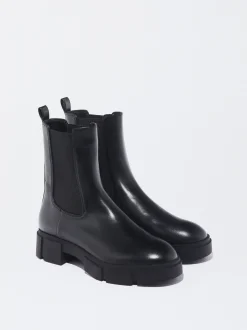Parfois Botas e Botins*Exclusivo Online - Botins Track Com Elástico | Preto