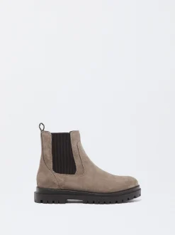 Parfois Pele|Botas e Botins*Exclusivo Online - Botins Rasos De Pele | Bege