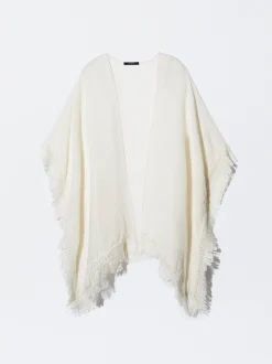 Parfois Ponchos e Quimonos*Kaftan Com Franjas | Cru