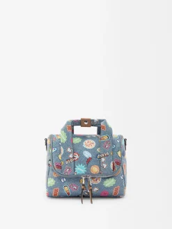 Parfois Lancheiras*Lancheira Denim Estampada | Azul