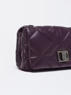 Parfois Malas de Ombro*Mala Acolchoada Com Corrente | Roxo