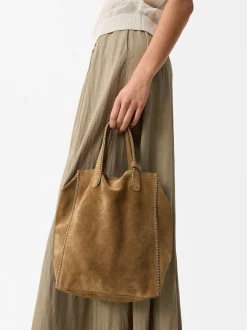 Parfois Malas de Pele new|Shoppers*Mala Shopper Em Pele Com Penduro - Edição Limitada Azul | Camel