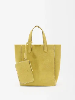 Parfois Malas de Pele new|Shoppers*Mala Shopper Em Pele Com Penduro - Edição Limitada Azul | Amarelo