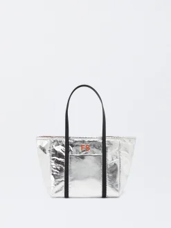 Parfois Shoppers*Mala Shopper Metalizada Personalizável M | Prateado