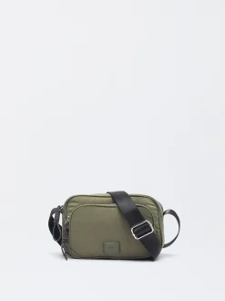 Parfois Malas Pequenas|Nylon*Mala Tiracolo De Nylon Preto | Caqui