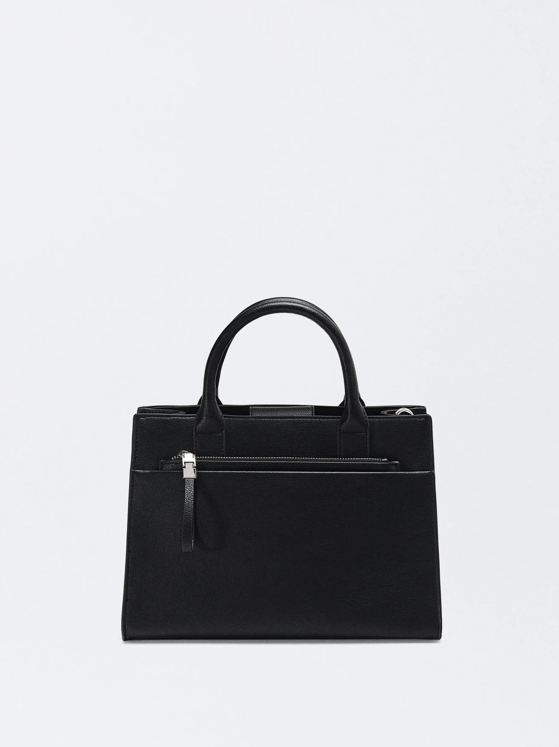 Parfois Malas de Mão*Mala Tote Com Bolsa Removível | Preto