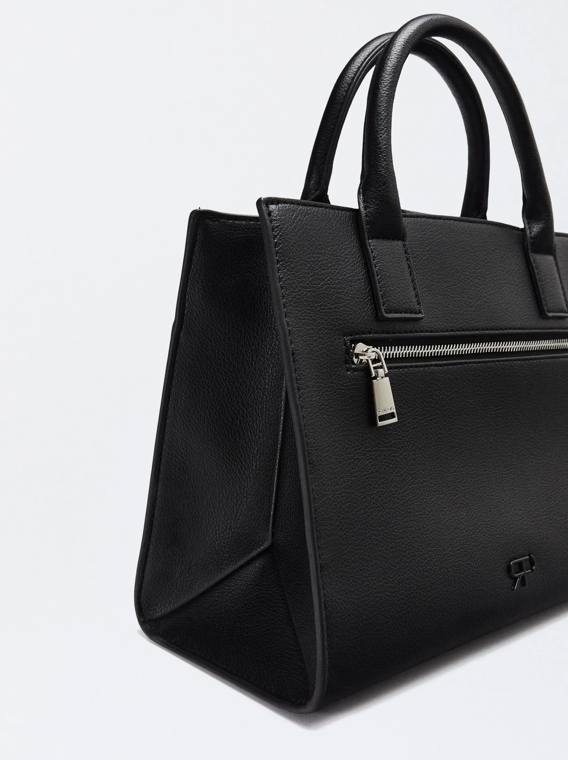 Parfois Malas de Mão*Mala Tote Com Bolsa Removível | Preto