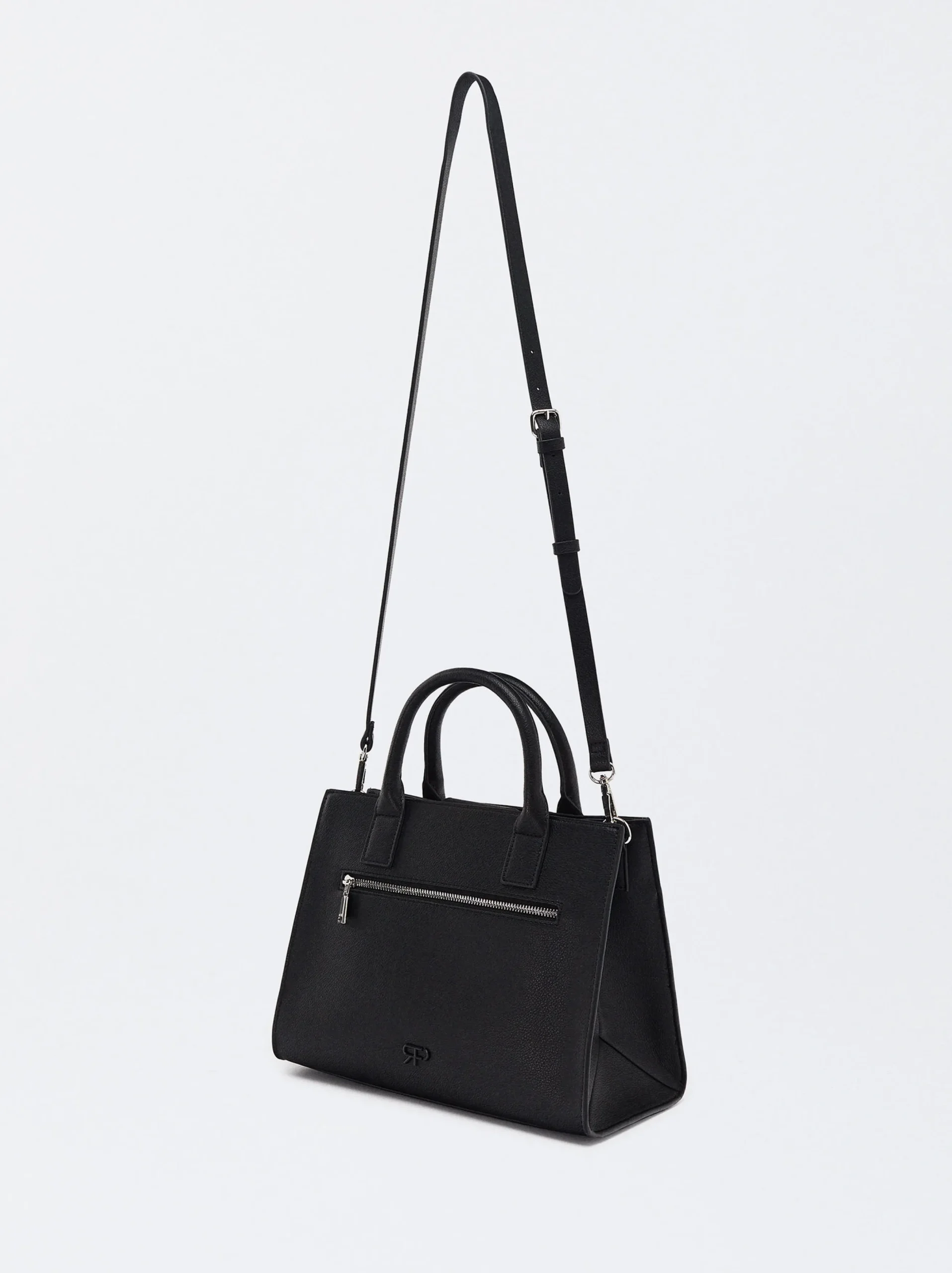 Parfois Malas de Mão*Mala Tote Com Bolsa Removível | Preto