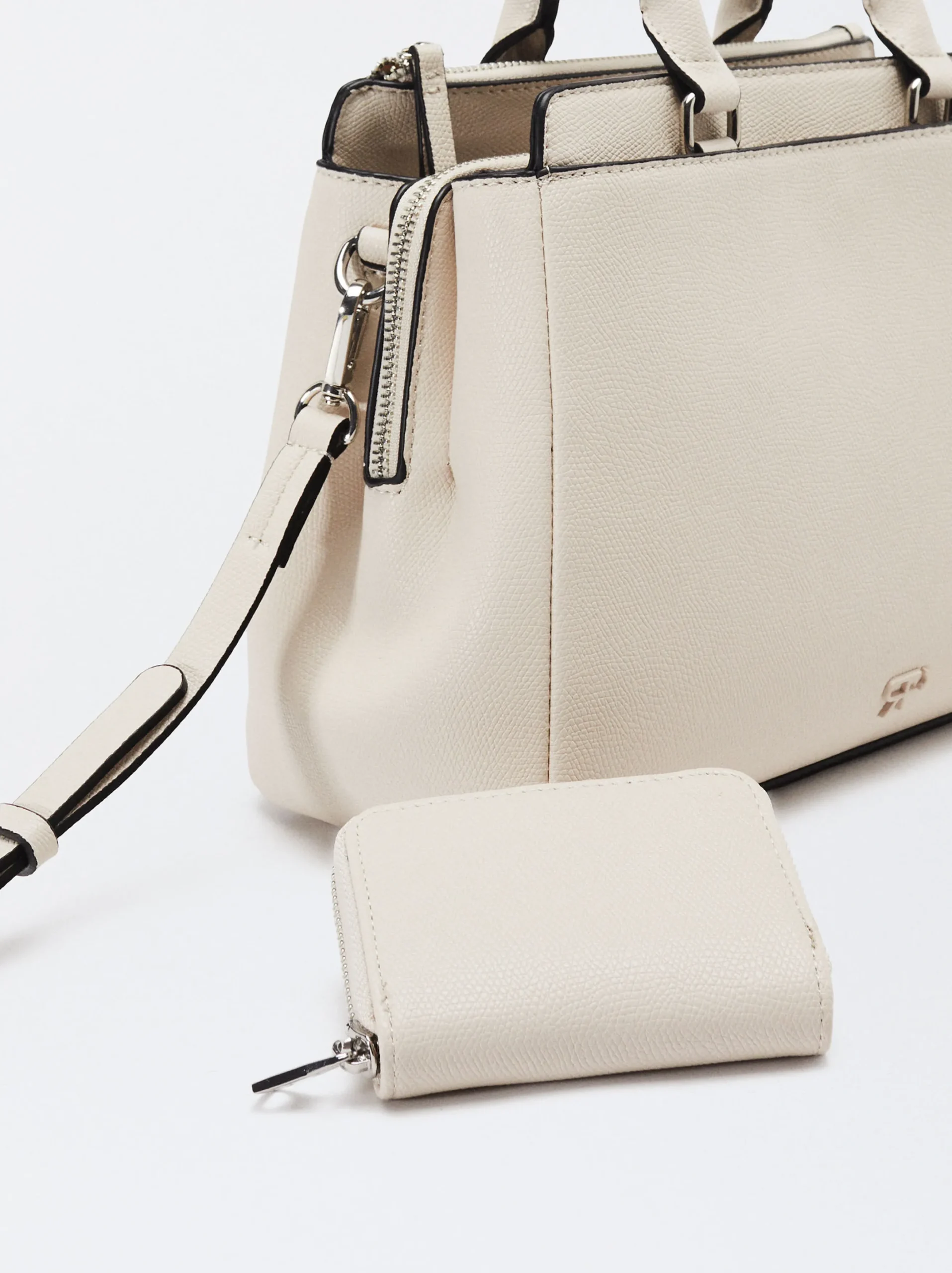 Parfois Malas de Mão|Malas Grandes*Mala Tote Com Penduro Bege | Cru
