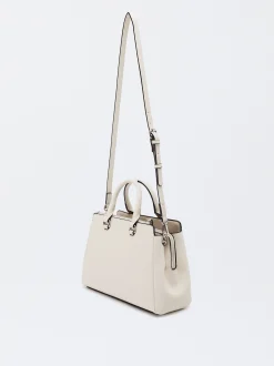 Parfois Malas de Mão|Malas Grandes*Mala Tote Com Penduro Bege | Cru