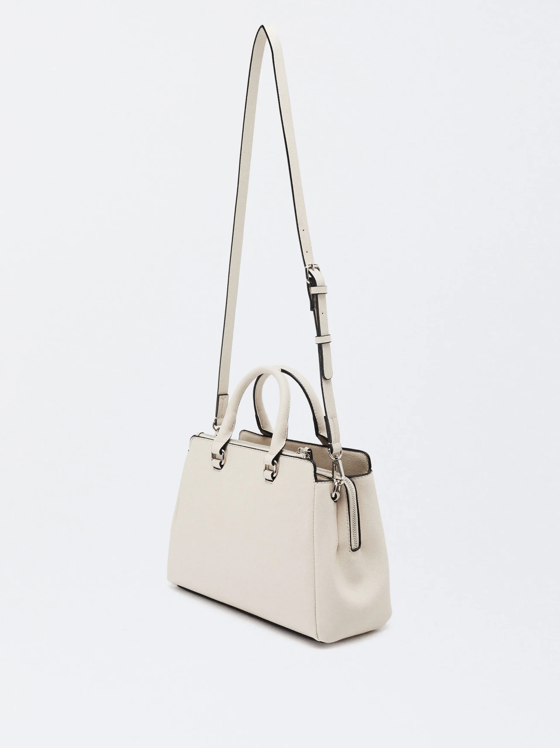 Parfois Malas de Mão|Malas Grandes*Mala Tote Com Penduro Bege | Cru
