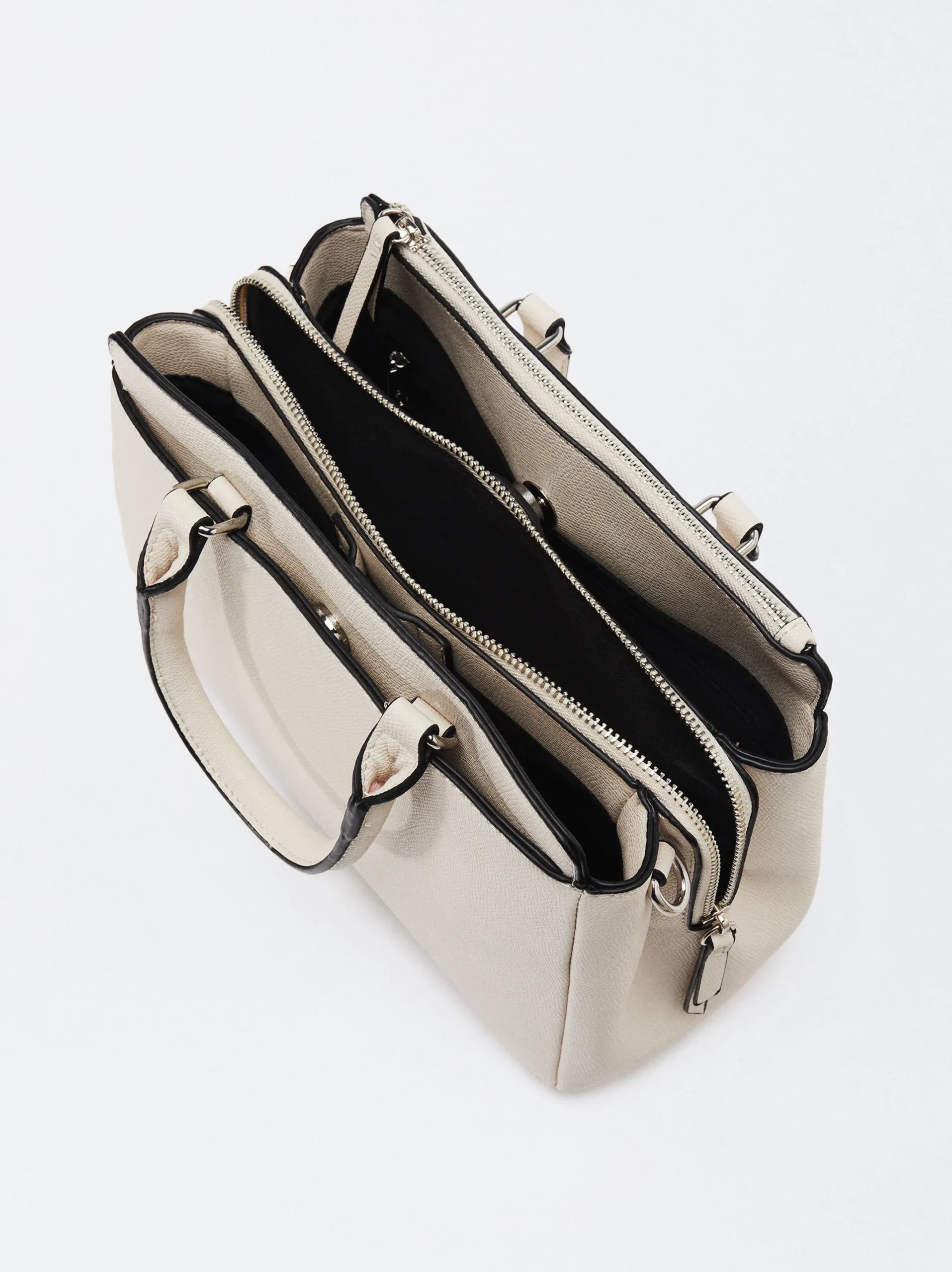 Parfois Malas de Mão|Malas Grandes*Mala Tote Com Penduro Bege | Cru