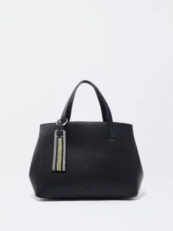 Parfois Malas de Mão|Malas Grandes*Mala Tote Com Penduro Verde | Preto