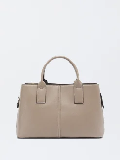 Parfois Malas de Mão*Mala Tote Com Tiracolo M Preto | Castanho