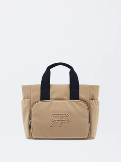 Parfois Malas de Mão|Malas Grandes*Mala Tote Com Tiracolo Preto | Camel