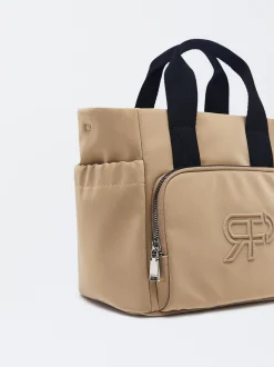 Parfois Malas de Mão|Malas Grandes*Mala Tote Com Tiracolo Preto | Camel