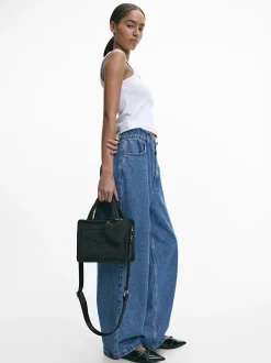 Parfois Malas de Mão|Malas Pequenas*Mala Tote De Nylon | Preto