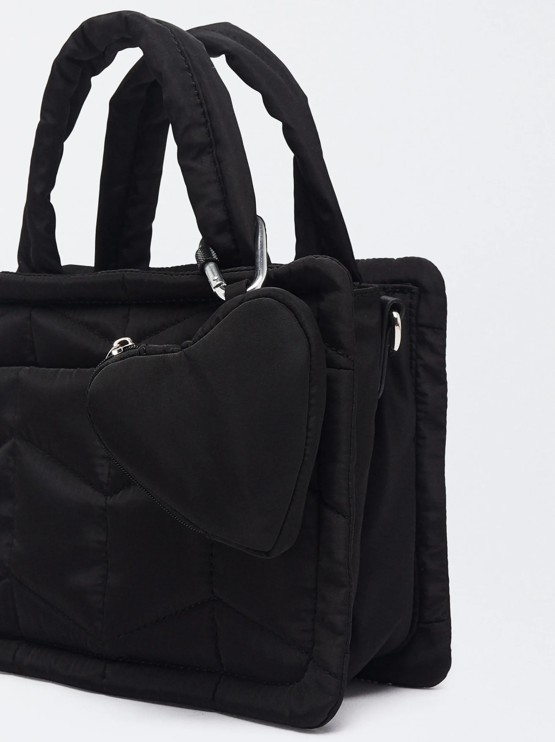 Parfois Malas de Mão|Malas Pequenas*Mala Tote De Nylon | Preto