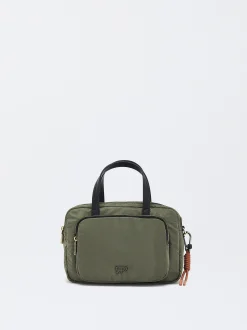 Parfois Malas de Mão|Nylon*Mala Tote De Nylon Preto | Caqui