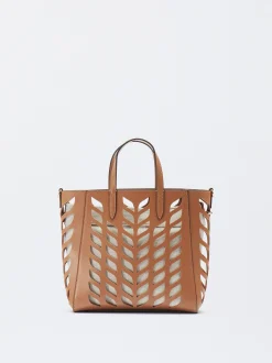 Parfois Malas de Mão|Malas Grandes*Mala Tote Perfurada | Camel
