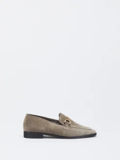 Parfois Pele|Sapatos Rasos*Mocassim De Pele Com Fivela | Castanho