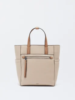 Parfois Mochilas*Mochila Básica Cru | Castanho