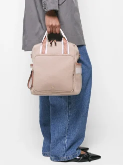 Parfois Mochilas*Mochila Canvas Alças Multifunção | Bege