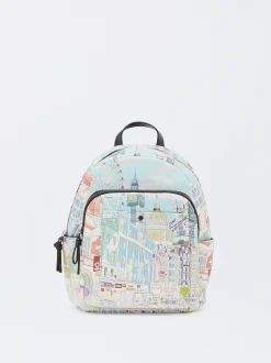 Parfois Mochilas*Mochila Com Estampado | Azul
