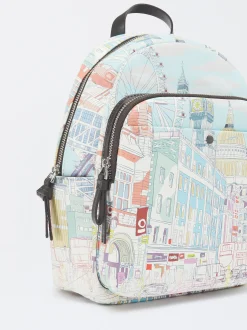 Parfois Mochilas*Mochila Com Estampado | Azul