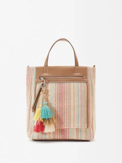 Parfois Mochilas*Mochila Com Penduro Bege | Coral