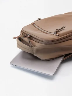 Parfois Mochilas|Viagem*Mochila De Cabine Efeito Nylon Personalizável | Bege