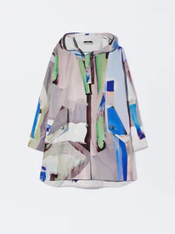 Parfois Blazers e Casacos*Parka Estampada Com Capuz | Multicor