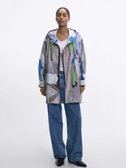 Parfois Blazers e Casacos*Parka Estampada Com Capuz | Multicor