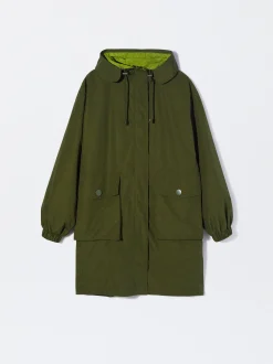Parfois Blazers e Casacos*Parka Leve Com Capuz | Verde