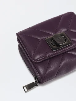 Parfois Porta-moedas*Porta-Moedas Acolchoado Preto | Roxo