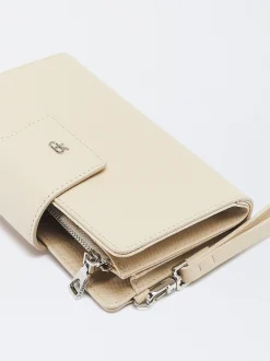 Parfois Porta-moedas*Porta-Moedas Com Bolso Para Telemóvel | Bege