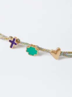 Parfois Pulseiras*Pulseira Ajustável Com Charms | Roxo