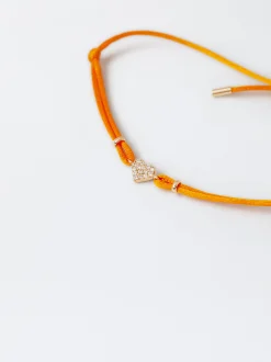 Parfois Pulseiras*Pulseira Ajustável Com Coração | Laranja