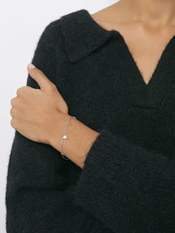 Parfois Bijuteria Delicada|Pulseiras*Pulseira Com Zircónias Love Dourado | Prateado
