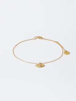 Parfois Premium*Pulseira De Prata 925 Com Olho | Dourado