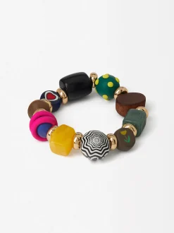 Parfois Pulseiras*Pulseira Elástica Com Missangas | Multicor