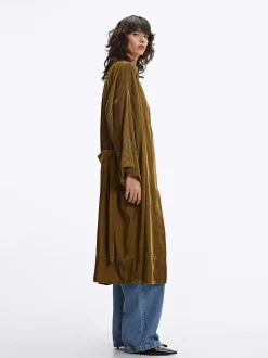 Parfois Ponchos e Quimonos*Quimono Com Aplicações | Castanho