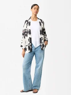 Parfois Ponchos e Quimonos*Quimono Estampado Com Missangas | Multicor