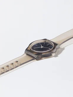 Parfois Relógios Prateados*Relógio Bracelete De Silicone | Preto