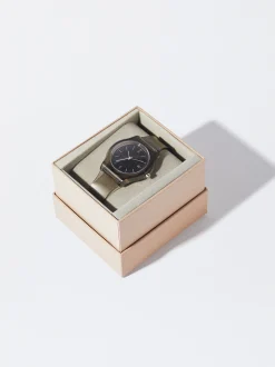 Parfois Relógios Prateados*Relógio Bracelete De Silicone | Preto