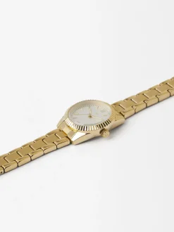 Parfois Relógios Dourados*Relógio Com Bracelete De Aço | Dourado