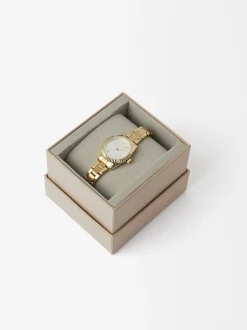 Parfois Relógios Dourados*Relógio Com Bracelete De Aço | Dourado