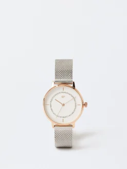Parfois Relógios Dourado Rosa*Relógio De Aço Dourado Rosa | Multicor