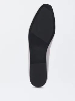 Parfois Pele|Sapatos Rasos*Sabrinas Em Pele Bege | Lilás