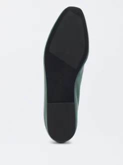 Parfois Pele|Sapatos Rasos*Sabrinas Em Pele Bege | Verde